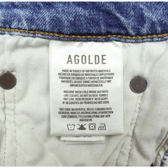 Agolde Women's Riley High Rise Straight Crop Jeans Style A056B 1370 Sz 29 - Picture 5 of 8